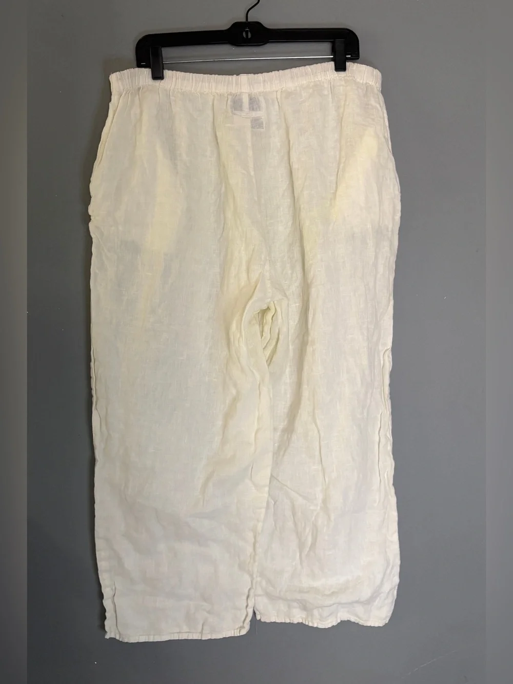 Flax Cream Linen Chino Pants
